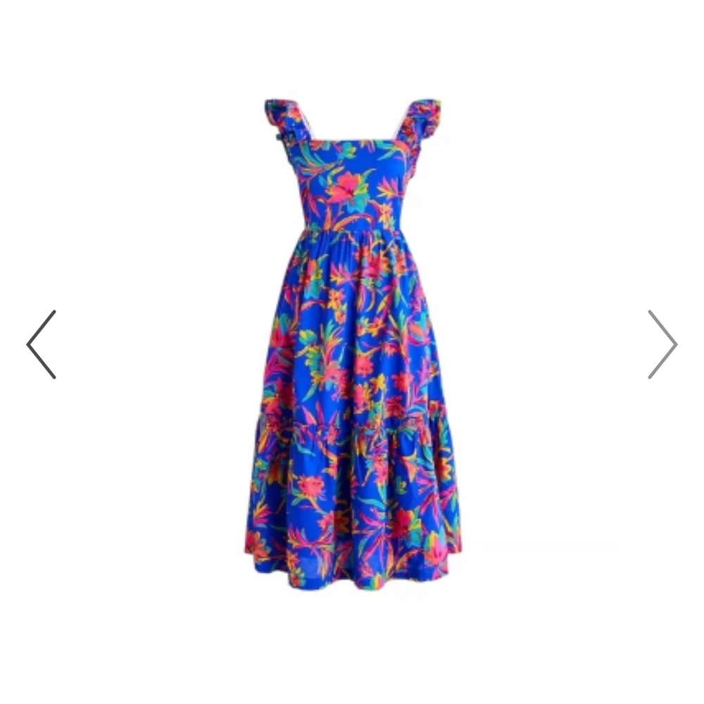 NWT JCrew Floral print maxi dress 10 - Picture 6 of 8